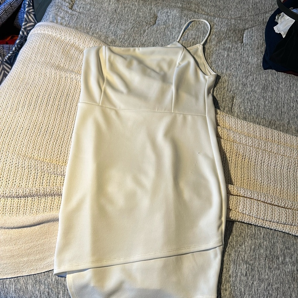 White One Shoulder Dress